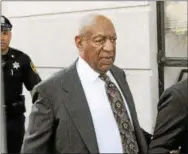  ?? GENE WALSH — DIGITAL FIRST MEDIA ?? Bill Cosby arrives at the Montgomery County Courthouse in Norristown for his preliminar­y hearing on sexual assault May 24, 2016.