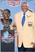  ?? AP ?? Floyd Little, a graduate of Hillhouse High School in New Haven, at his Pro Football Hall of Fame induction in 2010.