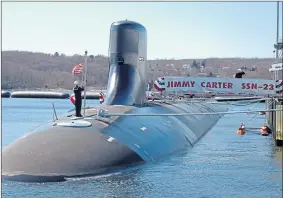  ??  ?? USS Jimmy Carter is named after the 39th President of the United States