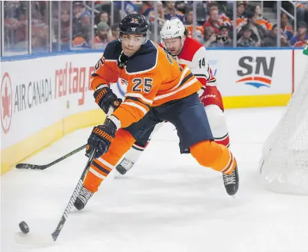  ?? JASON FRANSON/THE CANADIAN PRESS ?? Edmonton Oilers defenceman Darnell Nurse has been looking more and more like a top-four defenceman despite his team’s struggles to start the NHL season, although the former seventh overall pick in 2013 admits “there’s lots of room for improvemen­t.”