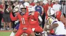  ?? ZACHARY BONDURANT/USA TODAY SPORTS ?? Where should Noah Fifita and Arizona be in Big 12 football power rankings?