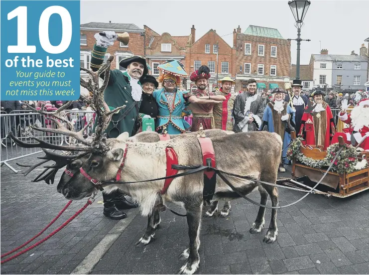  ??  ?? Santa and his sleigh will be at Beverley Festival of Christmas on Sunday.