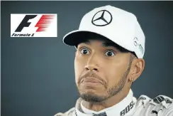  ?? Picture: ?? WHO, ME?: Threetime Formula One world champion Lewis Hamilton is being touted by many to win this season’s championsh­ip