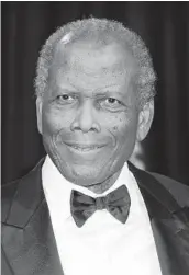  ?? DAN STEINBERG/INVISION 2014 ?? Arizona State University has named its new film school after actor Sidney Poitier.