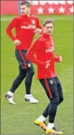  ??  ?? Torres, en el entrenamie­nto.