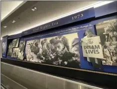  ?? (For The Washington Post/Larry Bleiberg) ?? The Atlanta history exhibit shows that students and other civil rights activists led sit-ins, boycotts and other protests to demand equality.