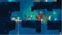  ??  ?? In Dead Cells you’re a ball of goo that can reanimate corpses. When your current fleshy vehicle is destroyed, you must start again.