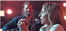  ?? WARNER BROS. PICTURES ?? Lady Gaga and Bradley Cooper in “A Star Is Born”