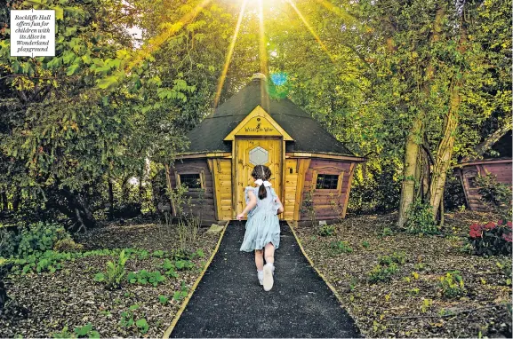  ??  ?? Rockliffe Hall offers fun for children with
its Alice in Wonderland playground