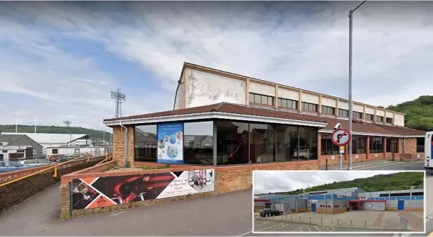  ?? Pictures: Google Maps ?? Neath and Pontardawe, inset, leisure centres could both be transferre­d so a private company would run them under plans being considered by Neath Porttalbot Council.