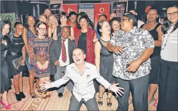  ?? Picture: BRIAN WITBOOI ?? PARTY TIME: The Herald staff celebrate 170 years at the Boardwalk in March, ahead of its May 7 birthday