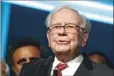  ??  ?? In this Sept. 19 file photo, Warren Buffett attends the Forbes 100th Anniversar­y Gala at Pier Sixty in New York. PHOTO