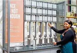  ?? ?? Same again, please: The Body Shop has refill bars across the country