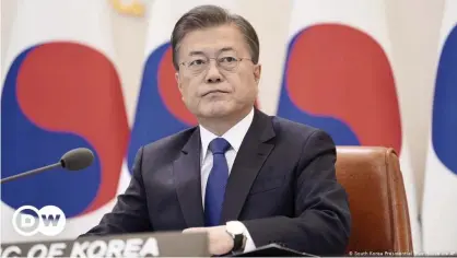  ??  ?? Moon Jae-in secured his position at the presidenti­al Blue House in 2017 by vowing to eradicate state corruption.