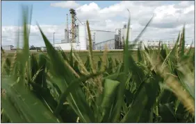  ?? (AP/Charlie Reidel) ?? In this 2013 file photo, an ethanol plant stands next to a cornfield near Nevada, Iowa.