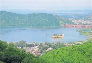  ?? HT FILE PHOTO ?? A view of the Jal Mahal in Mansagar lake in Jaipur.