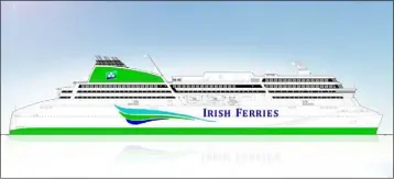  ??  ?? An artist’s impression of the new ship.