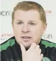  ??  ?? Neil Lennon: Financial gulf.