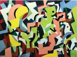  ??  ?? Walter Quirt (1902-1968), Abstract. Oil on canvas, 12 x 16 in.