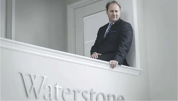  ?? CHRISTOPHE­R KATSAROV FOR NATIONAL POST ?? Marty Parker, CEO of Waterstone Human Capital: “You can copy strategy. You can take people. But culture being the collective behaviour of anorganiza­tion ... (is) almost impossible to duplicate.”