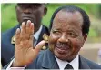  ?? FOTO:WARNAND/DPA ?? An seiner Wiederwahl zweifelt niemand: der kamerunisc­he Präsident Paul Biya.