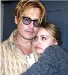  ??  ?? LOYAL: Johnny Depp with Lily-Rose