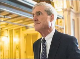  ?? J. Scott Applewhite Associated Press ?? ROBERT S. MUELLER III’s investigat­ors issued more than 2,800 subpoenas, carried out almost 500 search warrants and spoke with about 500 witnesses.