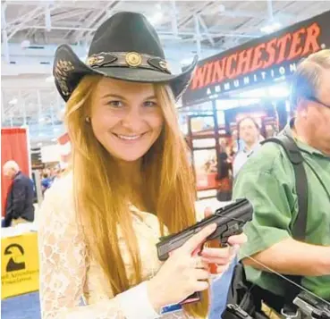  ?? FACEBOOK ?? Gun-loving Maria Butina (above) buttered up NRA bigwigs as part of President Vladimir Putin’s plan to “advance Moscow’s long-term strategic objectives in the United States,” according a federal indictment.