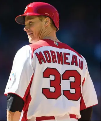  ?? BRACE HEMMELGARN/GETTY IMAGES FILE PHOTO ?? Longtime first baseman Justin Morneau, the 2006 AL MVP who will retire Wednesday to join the Twins’ front office, played for Canada in all four World Baseball Classics and helped raise the bar for the next generation.