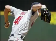  ?? TED S. WARREN — THE ASSOCIATED PRESS ?? Boston Red Sox starting pitcher Chris Sale throws against the Seattle Mariners in the sixth inning Wednesday in Seattle. The Red Sox won 4-0.