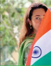  ?? ?? ‘Celebratin­g 75 years of freedom! May it bring prosperity, peace and progress to the nation,’ says
Karisma Kapoor.