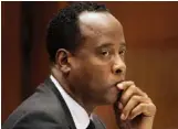  ?? AP PHOTO ?? Conrad Murray, the personal physician who attended to pop star Michael Jackson in his final hours, is on HHS’ list of those excluded from working for Medicare and Medicaid.
