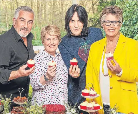  ??  ?? GREAT British Bake Off fans reacted with excitement, cautious optimism and apocalypti­c despair as they laid eyes on the new presenting and judging line-up for the first time.
Returning judge Paul Hollywood is joined by newcomers Prue Leith, Sandi...