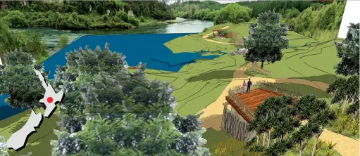  ??  ?? Above: An artist’s impression of the redevelopm­ent at Taupo.