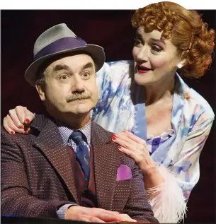  ??  ?? Crowd pleasers: Sophie Thompson eyes up David Haig in Guys And Dolls