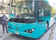  ?? AGENCIAUNO ?? Los buses eléctricos comenzarán a cambiar la cara del transporte público capitalino |