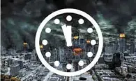  ??  ?? Simbólico. En 1947 se creó el “Doomsday Clock” como metáfora del la proximidad a la extinción humana.