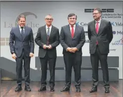  ?? ?? Gerardo Cuerva (CEPYME); Bernardo Llull Bibiloni (Construcci­ones Llull Sastre); Pedro Fernández Alén (CNC) y Lluís Moreno Lasalle (CNC).