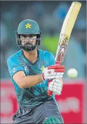  ?? AFP ?? Pakistan batsman Ahmed Shehzad on way to 89.