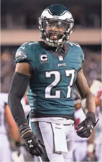  ?? BILL STREICHER/USA TODAY SPORTS ?? Eagles safety Malcolm Jenkins showed a penchant for leadership while a teenager.