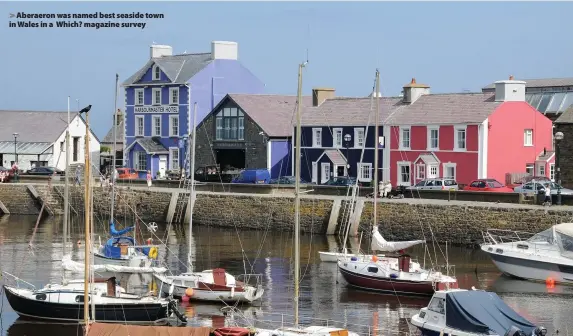  ??  ?? > Aberaeron was named best seaside town in Wales in a Which? magazine survey