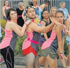  ??  ?? WE’VE GOT THE POWER: Some participan­ts in last year’s Kempston Ladies Nite Race Picture: SUPPLIED