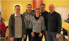  ?? FOTO: MARCEL SCHÖNAU ?? Die Kandidaten für Petriroda (von links): Marcel Schönau, Christoph Kling, Constanze Kling, Lars Hill und Steffen Möller.