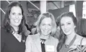  ??  ?? Citizen of the West dinner committee members Carrie Coors Tynan, left, Nancy Harry and Audra McNicholas.