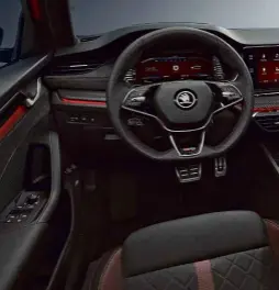  ??  ?? SUBTLE Just like the exterior, the cabin update is mild, but does include a sportier three-spoke steering wheel