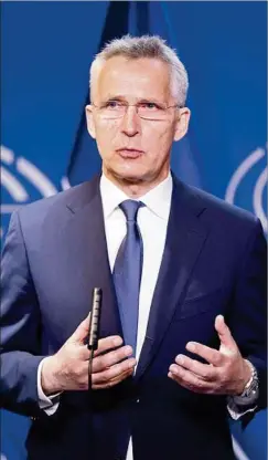  ?? ?? STOLTENBER­G. El secretario de la OTAN espera un proceso de ingreso rápido.