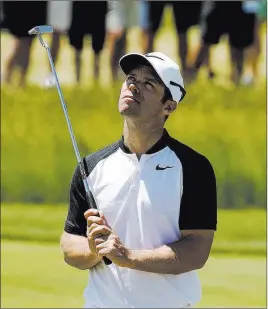  ?? Charlie Riedel ?? The Associated Press Paul Casey reacts after missing a putt on the fifth hole during the second round of the U.S. Open golf tournament Friday at Erin Hills.