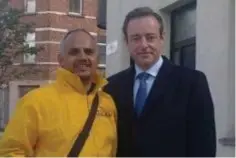  ?? FOTO RR ?? Krishna Regmi met Bart De Wever.