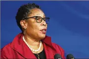  ?? SUSAN WALSH / AP 2020 ?? As the new secretary of Housing and Urban Developmen­t, Marcia Fudge takes over an agency that will need to help millions of Americans behind on rent and mortgage payments.