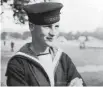  ??  ?? Len in his navy uniform. He signed up towards the end of WWII.